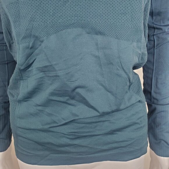 NWT Spiritual Gangster X Anique Long Sleeve Mixed Texture Top Teal XS/S - Picture 4 of 12